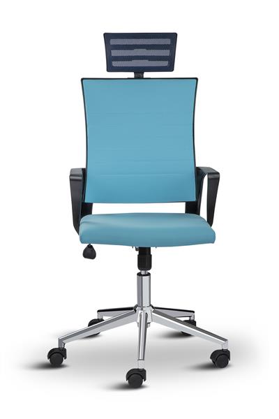 Asbir Mobilya Rigel Başlıklı Metal Ayaklı Çalışma Koltuğu Ofis Sandalyesi