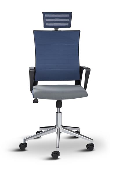 Asbir Mobilya Rigel Başlıklı Metal Ayaklı Çalışma Koltuğu Ofis Sandalyesi