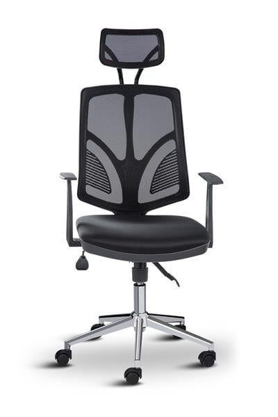 Asbir Mobilya Venedik Plus 50300 Fileli Başlıklı Yönetici Ofis Koltuğu Çalışma Koltuğu