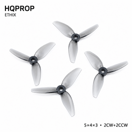 HQPropHQProp Ethix S5 Light Grey 5×4 İnç Üç Kanatlı Pervane Seti (2CW+2CCW)