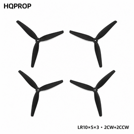 HQPropHQProp LR10X5X3 Black 10×5 İnç Üç Kanatlı Pervane Seti (2CW+2CCW)