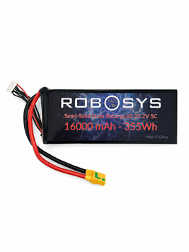 Robosys 22000 mAh 6S 22.2V 5C Semi-Solid State BataryaRobosysRobosys Semi-Solidstate 16000 mAh batarya ( 22.2V 5C)