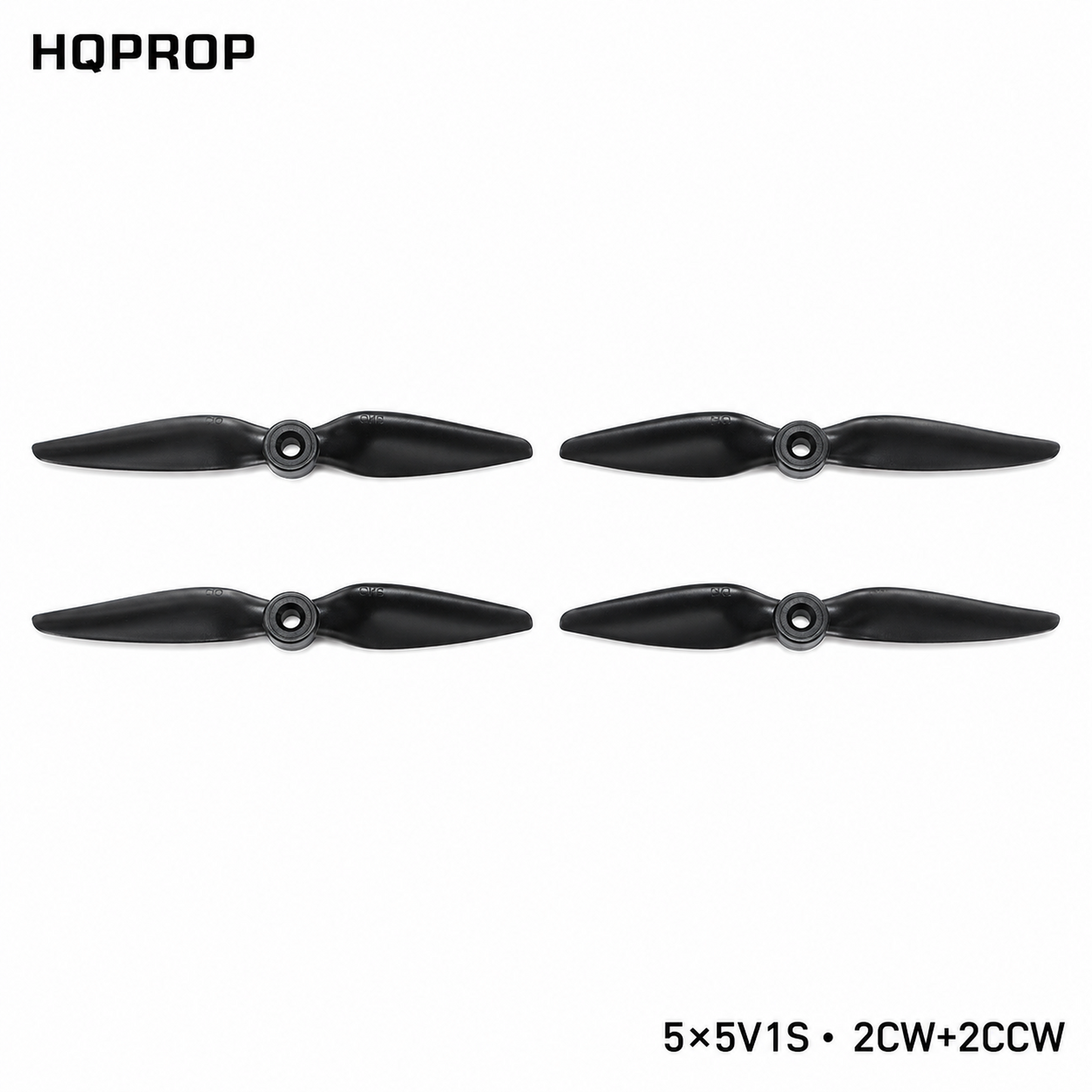 HQPropHQProp 5X5V1S Black 5×5 İnç İki Kanatlı Pervane Seti (2CW+2CCW)