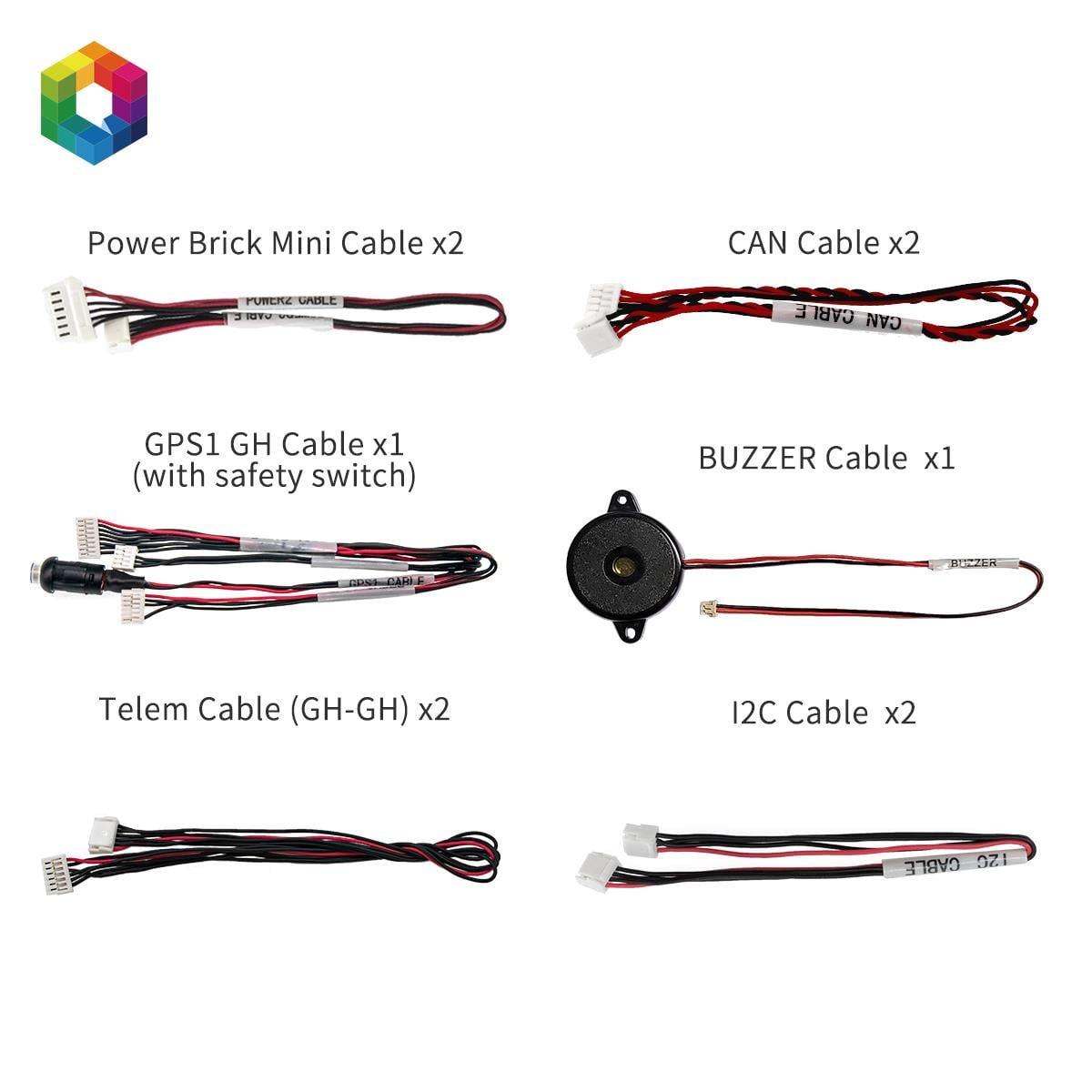 Mini Carrier Board Kablo Seti v2CubePilotMini Carrier Board Cable Set v2