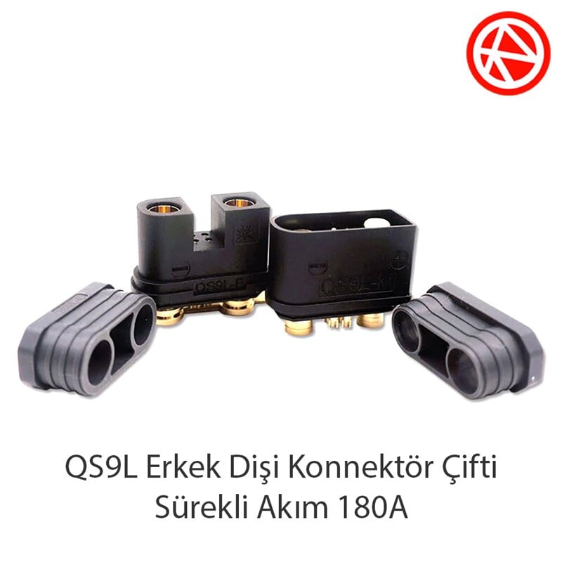 QS9L 180A (Erkek+Dişi ) Konnektör Çifti