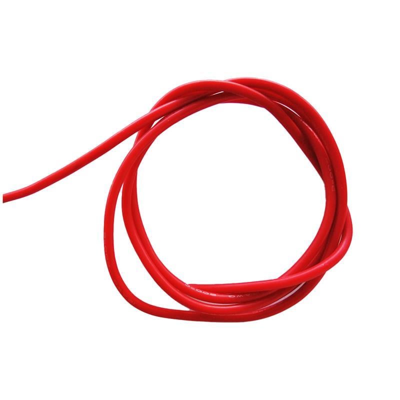 Yumuşak Silikon 22 AWG Kırmızı KabloAmassYumuşak Silikon 22 AWG Kırmızı kablo 1 Metre