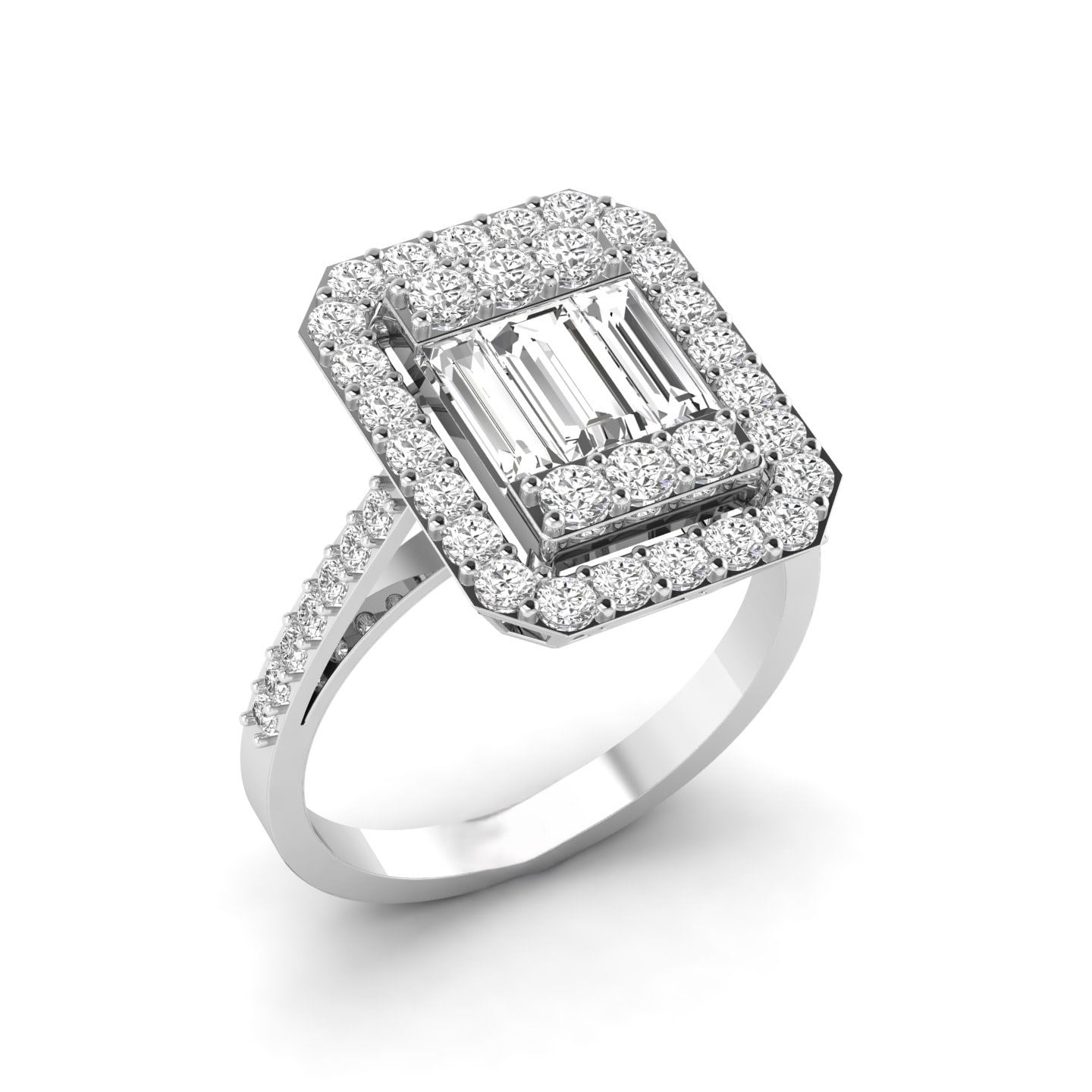 BAGET YÜZÜK 0.65  KARAT (LAB GROWN)