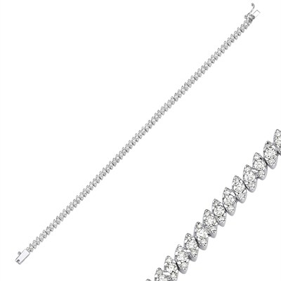 FANTEZİ SU YOLU BİLEKLİK 2.05 KARAT (LAB GROWN)