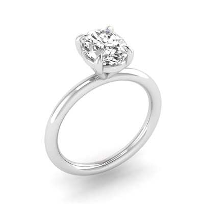 OVAL TEKTAŞ YÜZÜK 1.50KARAT (LAB GROWN)