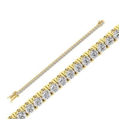 TEL TIRNAK SU YOLU BİLEKLİK 11.70 KARAT (LABGROWN) BEYAZ