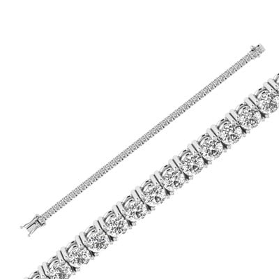 TEL TIRNAK SU YOLU BİLEKLİK 8.80 KARAT (LABGROWN) BEYAZ