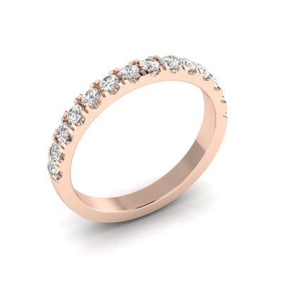 YARIM TUR YÜZÜK 0.42KARAT (LAB GROWN)