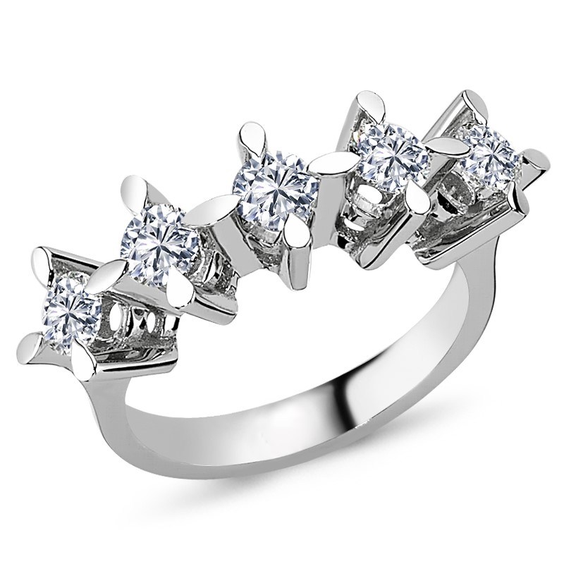 BADEM TIRNAK 5 TAŞ 1.50 KARAT (LAB GROWN)