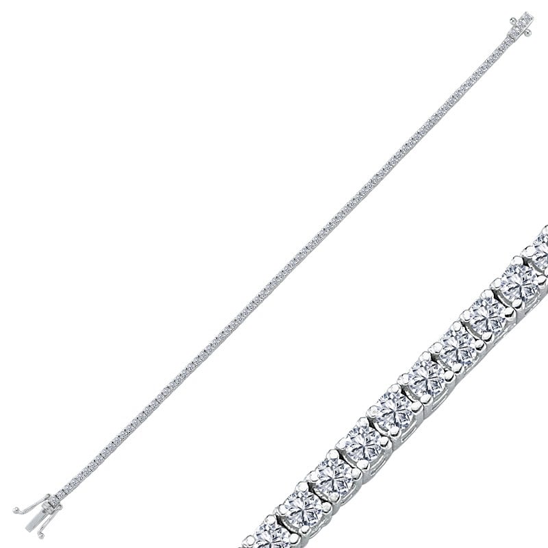 TEL TIRNAK BİLEKLİK 3.00 KARAT (LAB GROWN)