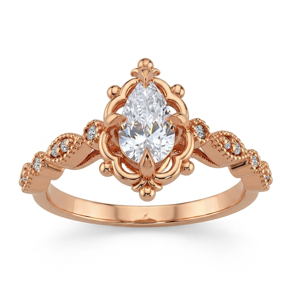 VİNTAGE YÜZÜK 0.40 KARAT (LAB GROWN)