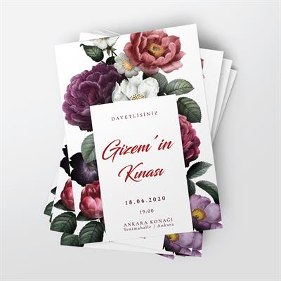 Bouquet Kına Kartı