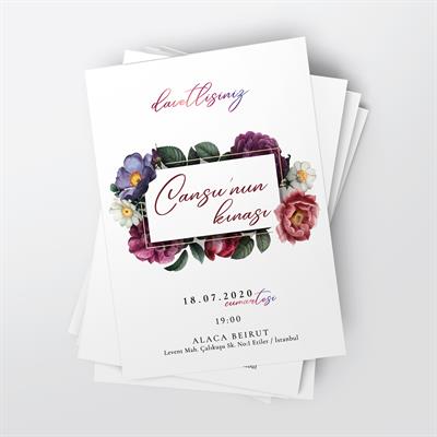 Colorful Kına Kartı