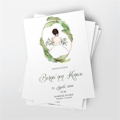 Greenery Kına Kartı