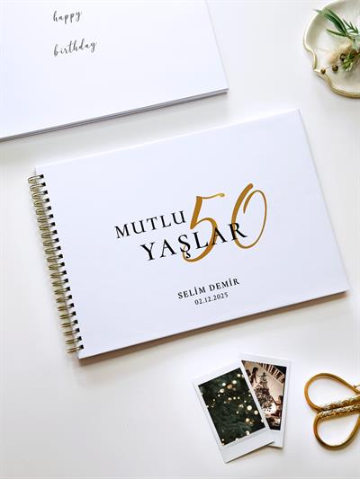 Kutlama Doğum Günü Anı Defteri - 50 Yaş