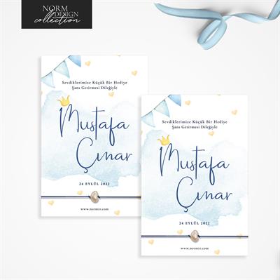 Mavi Boy Bebek Bileklik Hediyelik