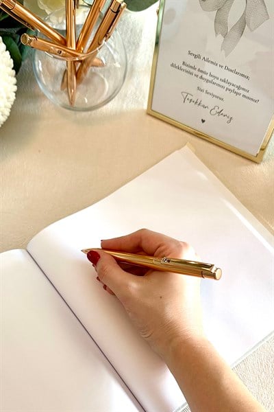 Metal Rose Gold Tükenmez Kalem