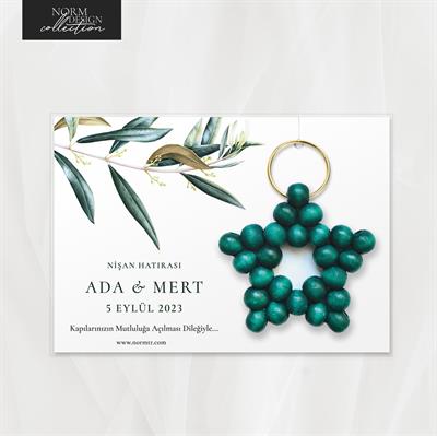 Olive Leaf Yıldız Anahtarlık Hediyelik