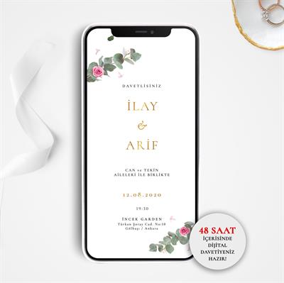 Rose Okaliptus Online / Dijital Davetiye
