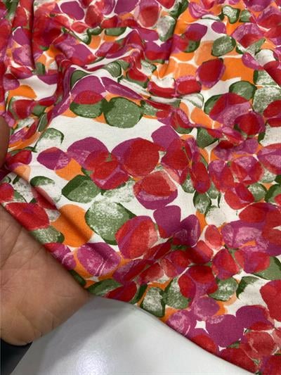 Desenli Viskon Penye Kumaş