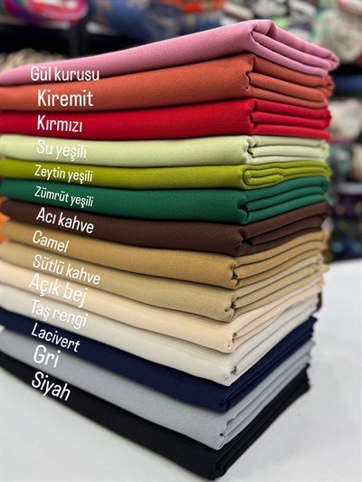 Kumlu Duble Krep Kumaş 