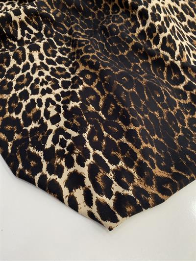 Leopar Desen Viskon Kumaş