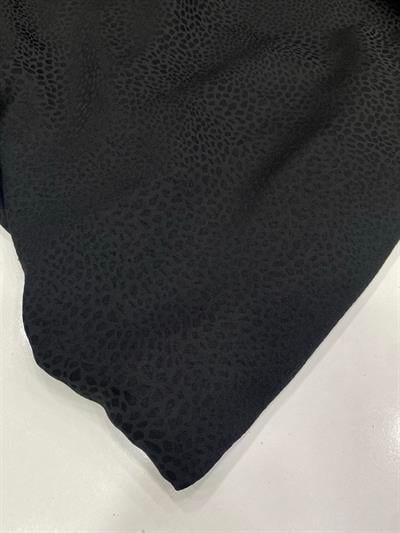 Leopar Desenli Floş Krep Kumaş