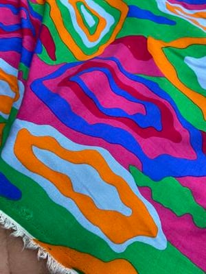 Yüzde Yüz Pamuk Viskon Desen Kumaş