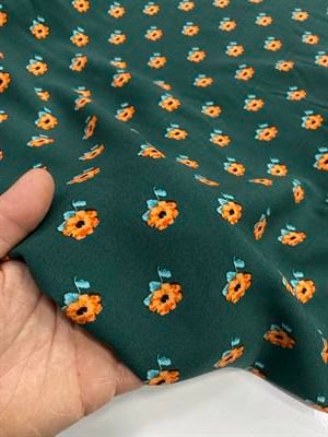 Yüzde Yüz Pamuk Viskon Desen Kumaş