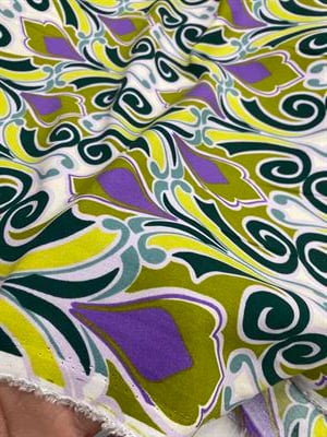 Yüzde Yüz Pamuk Viskon Desen Kumaş