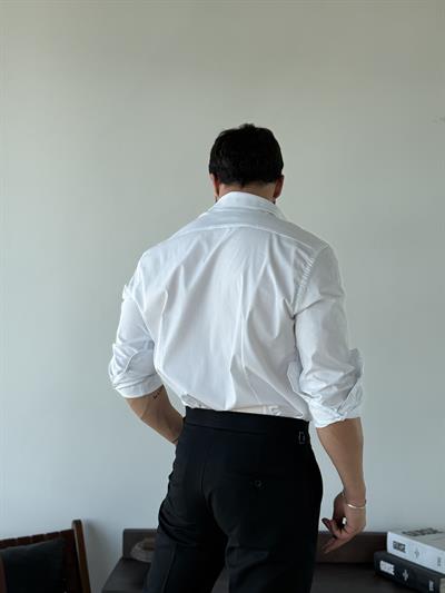 Adrien SlimFit Beyaz Gömlek
