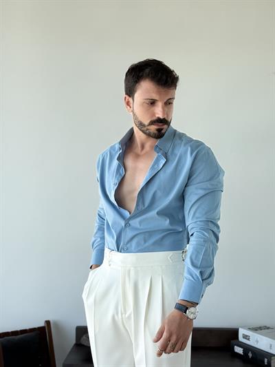 Adrien SlimFit Mavi Gömlek
