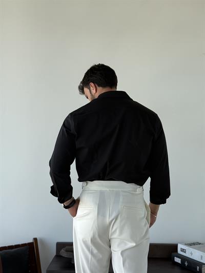 Adrien SlimFit Siyah Gömlek