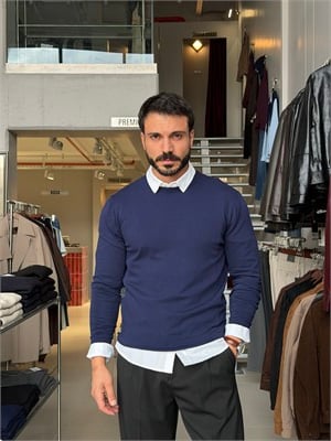 Alexis Lacivert Basic Triko