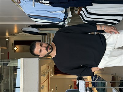 Alfa Fakirkol Siyah Viscon Keten Tişört