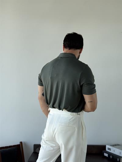 Antonie Polo Yaka Haki Tişört