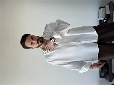 Arven Oversize Beyaz Modal Gömlek