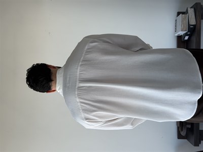 Arven Oversize Beyaz Modal Gömlek