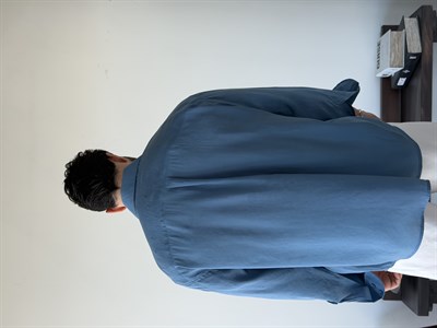 Arven Oversize İndigo Modal Gömlek