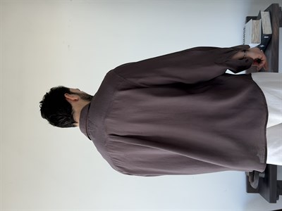 Arven Oversize Kahve Modal Gömlek