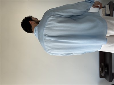 Arven Oversize Mavi Modal Gömlek