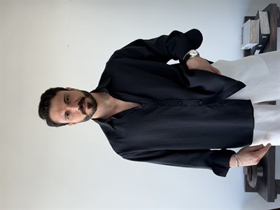 Arven Oversize Siyah Modal Gömlek