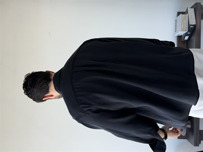 Arven Oversize Siyah Modal Gömlek