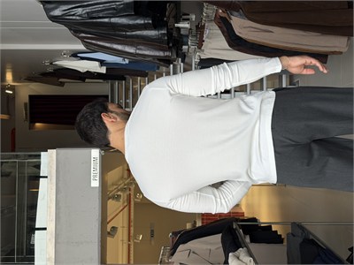 Basel Beyaz Henley Yaka Tişört