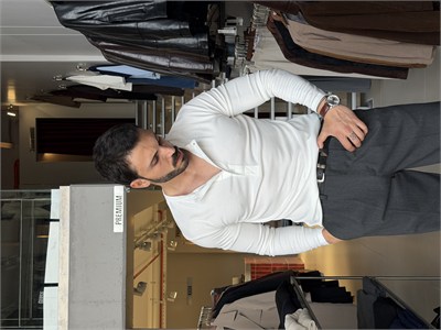 Basel Beyaz Henley Yaka Tişört