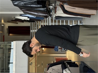 Basel Siyah Henley Yaka Tişört